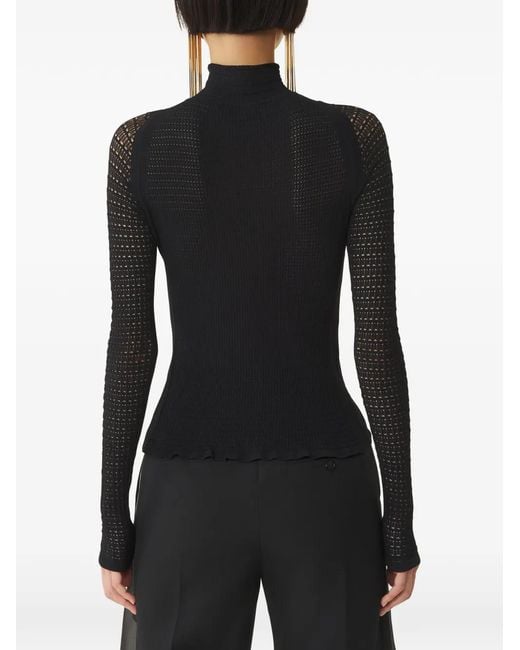 Lanvin Blue Turtleneck Long-Sleeved Sweater