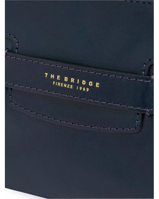 The Bridge Blue Leather Shoulder Bag