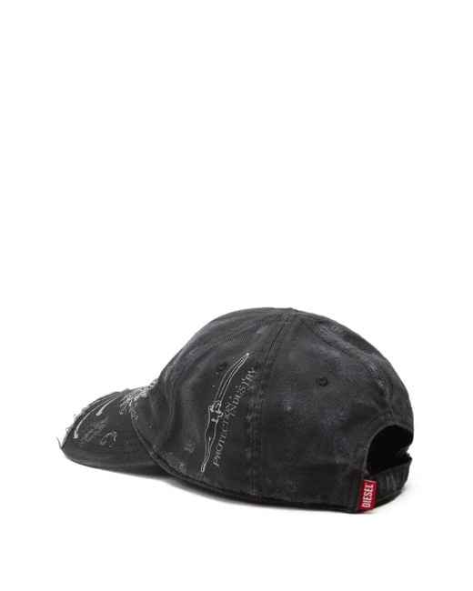 DIESEL Gray Hat for men