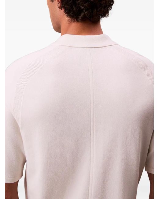 Calvin Klein White Viscose Polo Shirt for men