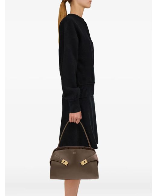 Ferragamo Brown Large Soft Hug Shoulder Bag