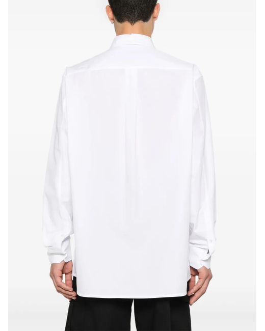 メンズ Valentino Garavani スカラップ シャツ White