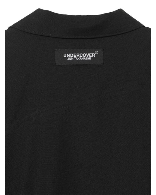 Undercover Black Elastic-Cuff Wool Jacket for men