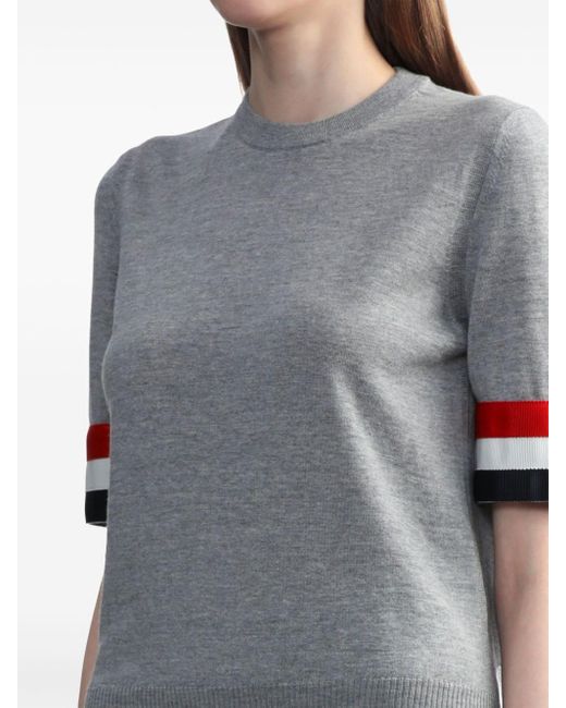 Thom Browne Gray T-shirts And Polos
