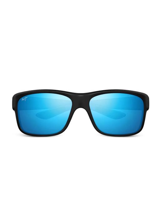 Lunettes De Soleil À Monture Rectangulaire Maui Jim en coloris Blue