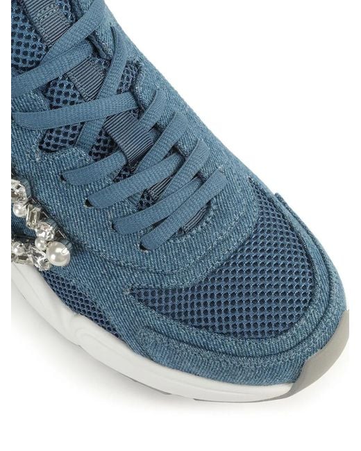 Sergio Rossi Blue Sr 0024 Precious Sneakers