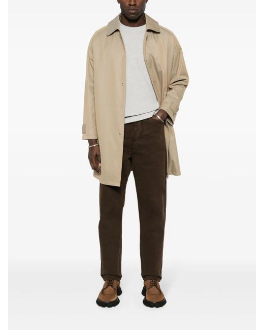 Fursac Natural Water-Repellent Cotton Coat for men