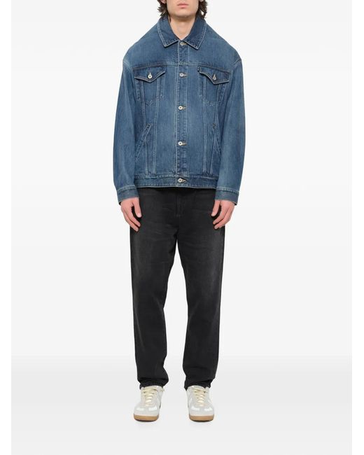 Doublet Blue Head Drop Denim Jacket for men