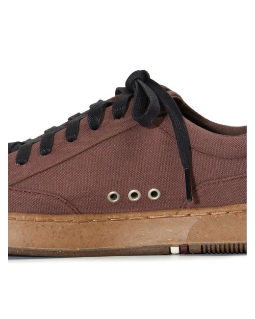 Osklen Brown Panelled Lace-Up Trainers for men