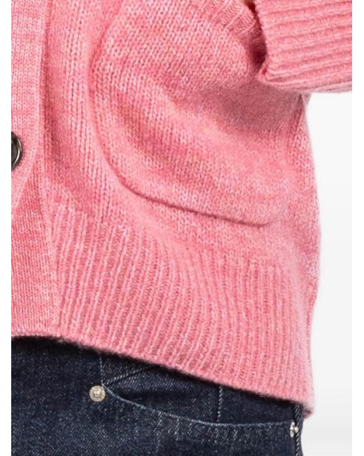 Lisa Yang Pink Danni D Pocket Button Cardigan