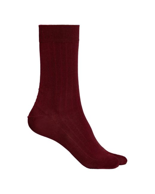Maison Margiela Red Tabi Cotton Socks