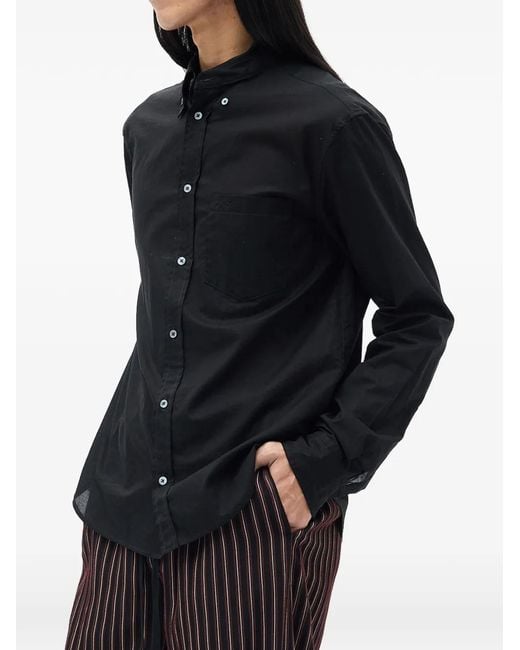Ann Demeulemeester Black Button-Down Shirt for men
