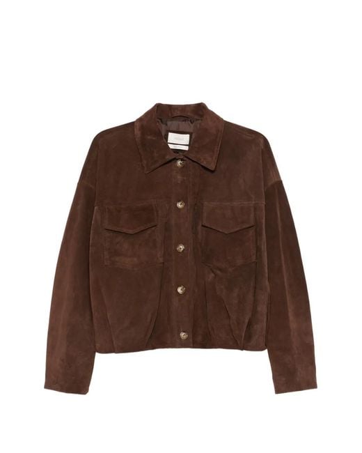 ViCOLO Brown Pocket Button Jacket
