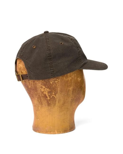 RRL Brown Embroidered-Patch Cap for men