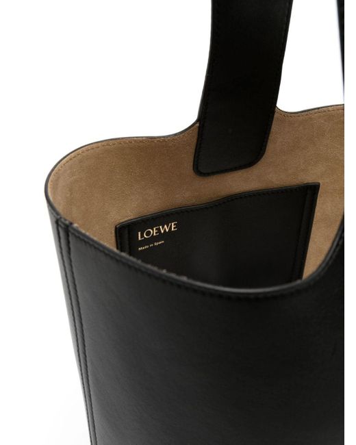Loewe レザーバケットバッグ Black
