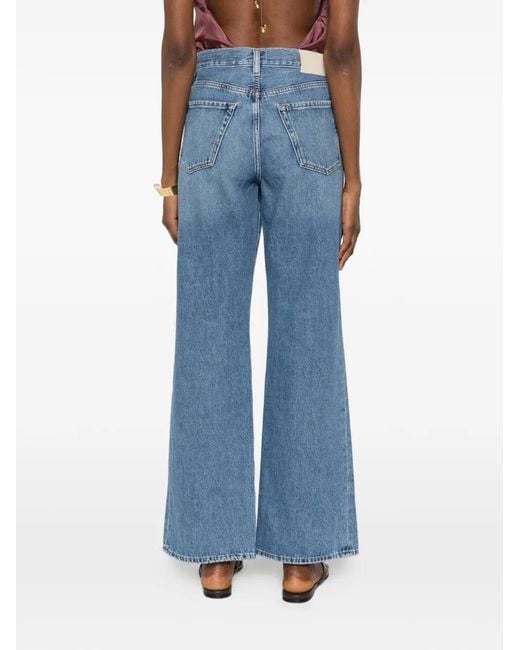 Citizens of Humanity Blue Side-Slit Jeans