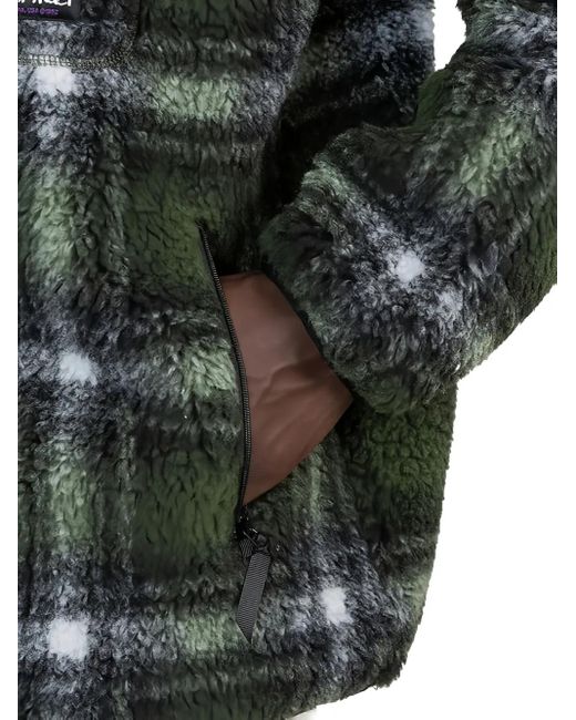 Gramicci Karierte Fleecejacke in Green für Herren