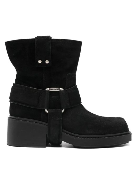 Vic Matié Black Stiefel mit Riemen