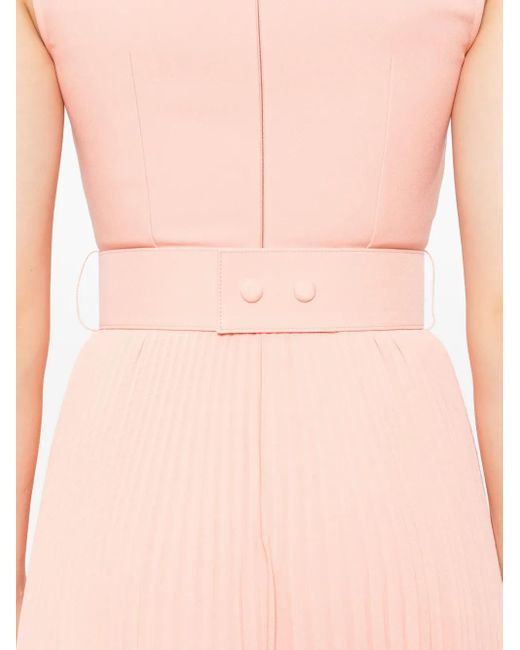 Solace London Pink Sophie Pleated Sleeveless Maxi Dress