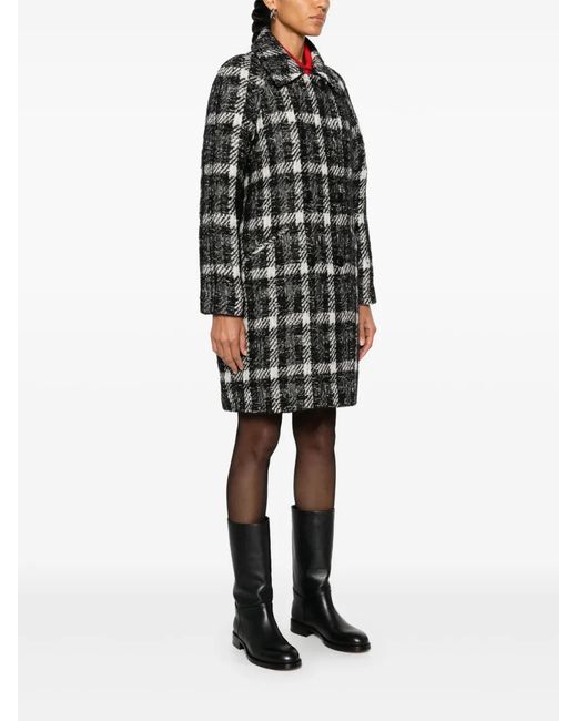 Fay Black Double-Breasted Coat