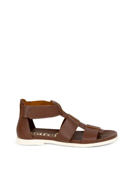 Pedro Garcia Brown Jesica Strappy Sandals