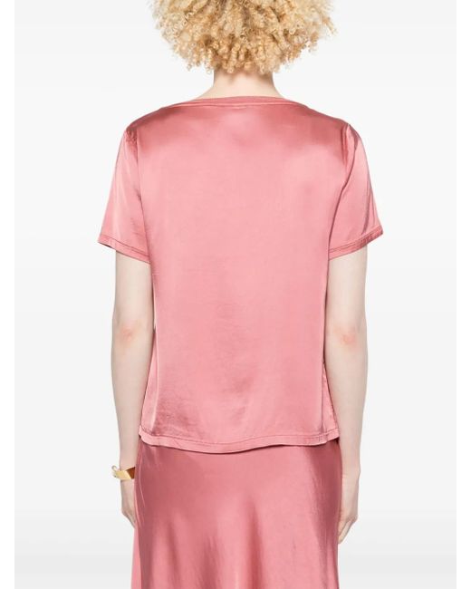 Daniele Fiesoli Pink Satined T-Shirt