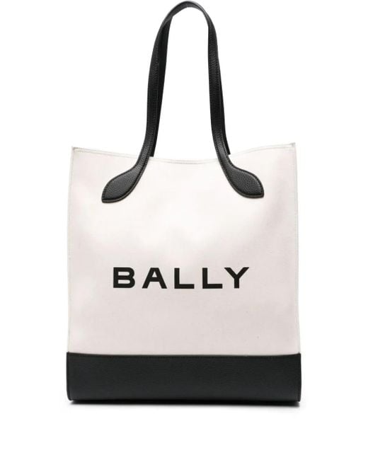 Bally Natural Bar Keep On Cotton Tote Bag
