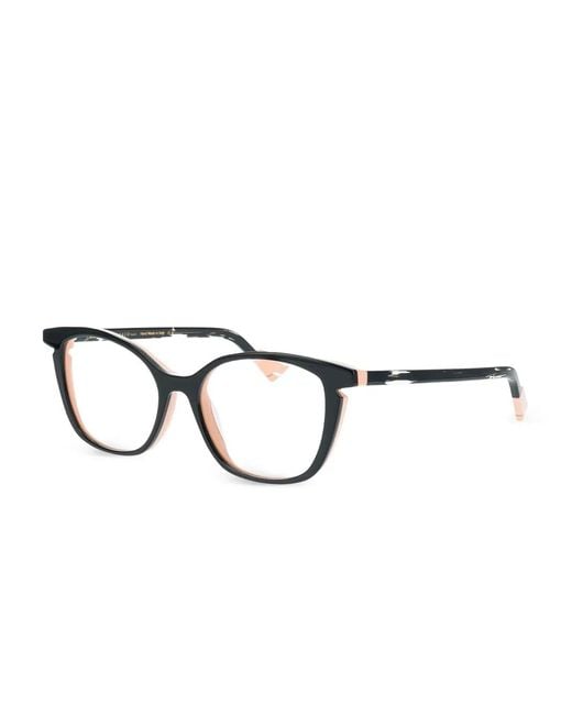 Face A Face Black Round-Frame Glasses