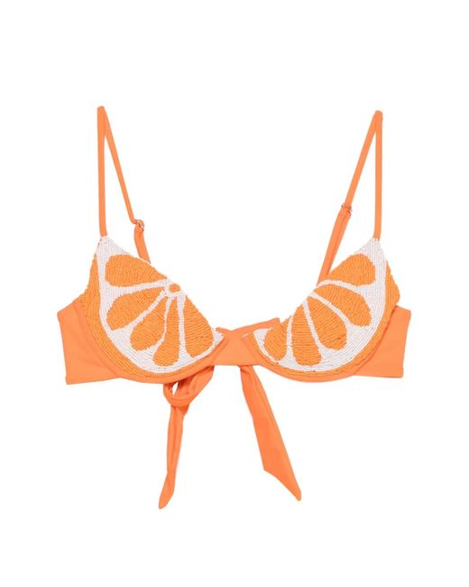 Leslie Amon Orange Slice Bikini Top