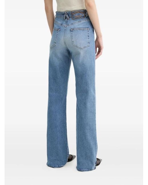 Iceberg Blue Five-Pocket Straight-Leg Jeans