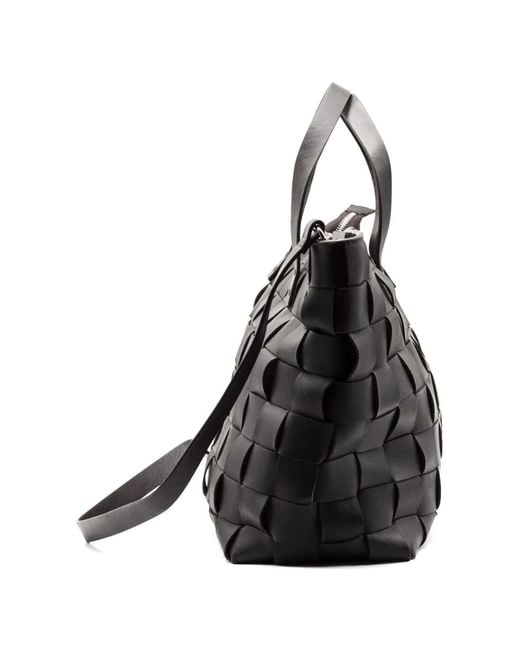 P.A.R.O.S.H. Black Sac Cabas En Cuir
