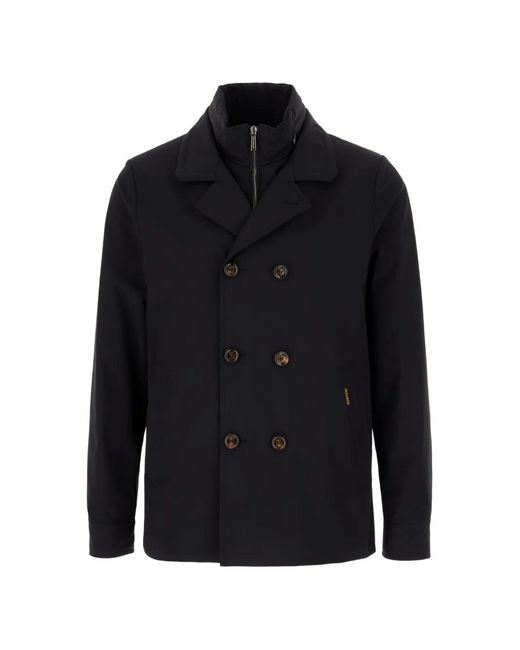 Moorer Blue Volmer-Kn Double-Breasted Jacket for men