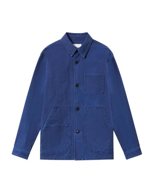 Isabel Marant Blue Ardy Chest-Pocket Jacket for men