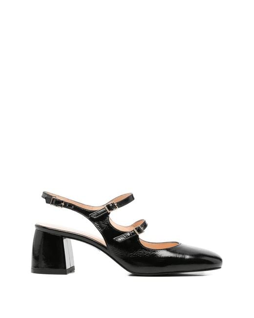 SERGIO MORETTI FIRENZE White Triple-Strap Slingback Pumps