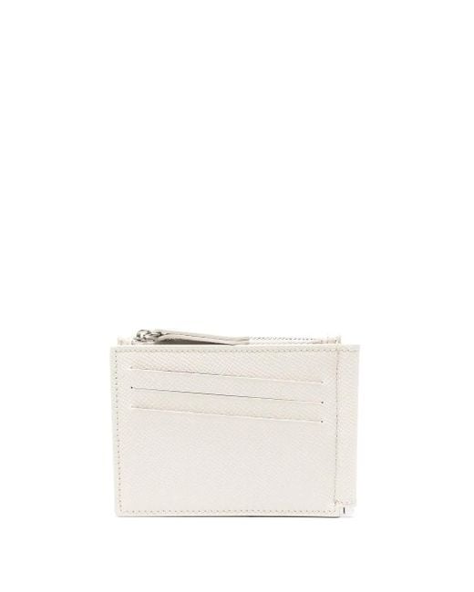 Maison Margiela White Leather Money Clip Wallet for men