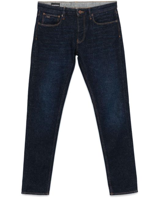 Emporio Armani Blue 5 Pocket Jeans for men