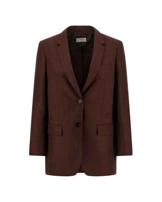 Alberto Biani Brown America Buttoned Blazer