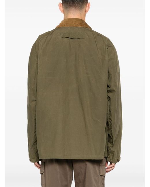 Barbour Green Modified Transport Wax Jacket for men