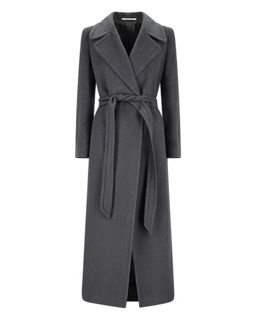 Tagliatore Molly Belted Coat Gray