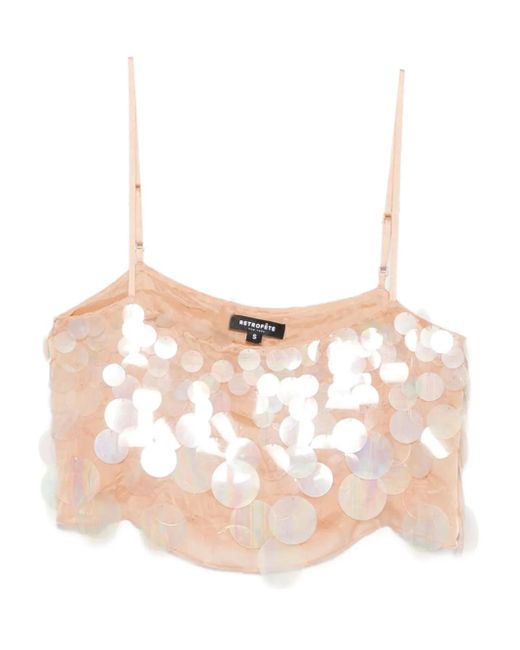 retroféte Pink Leia Tank Top
