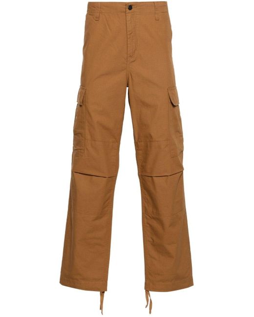 Carhartt Brown Low-rise Cargo Trousers for men