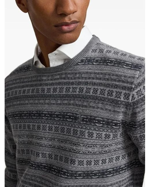 Polo Ralph Lauren Blue Fair Isle Wool Sweater for men