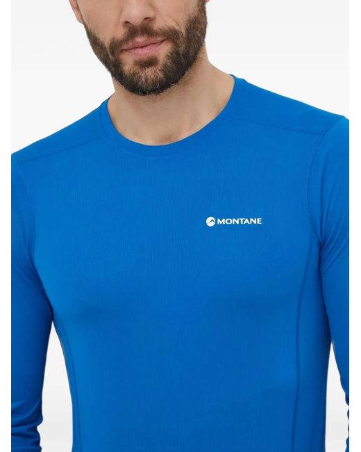 MONTANÉ Blue Long-Sleeve T-Shirt for men