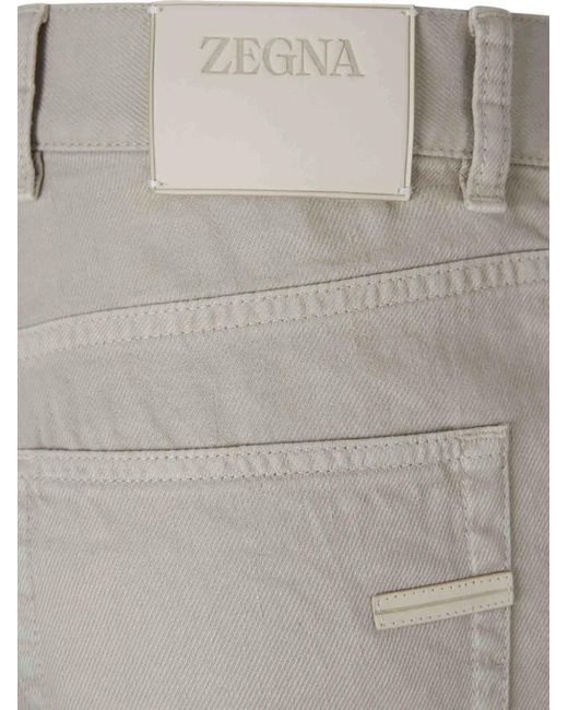Zegna Gray Jean À Coupe Slim for men