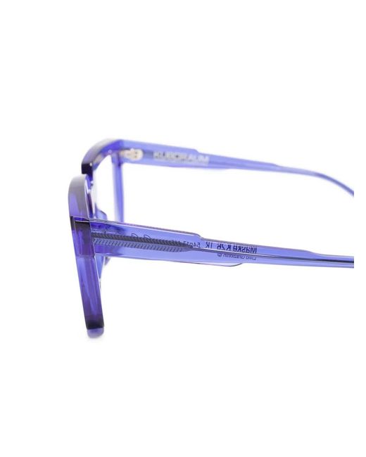Kuboraum Blue Square-Frame Glasses