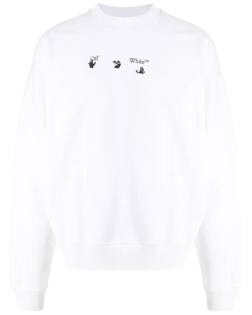 Off-White c/o Virgil Abloh White Spray Marker Arrows Sweatshirt for men