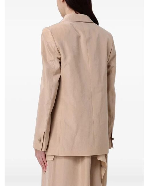 Fabiana Filippi Natural Single-Breasted Blazer