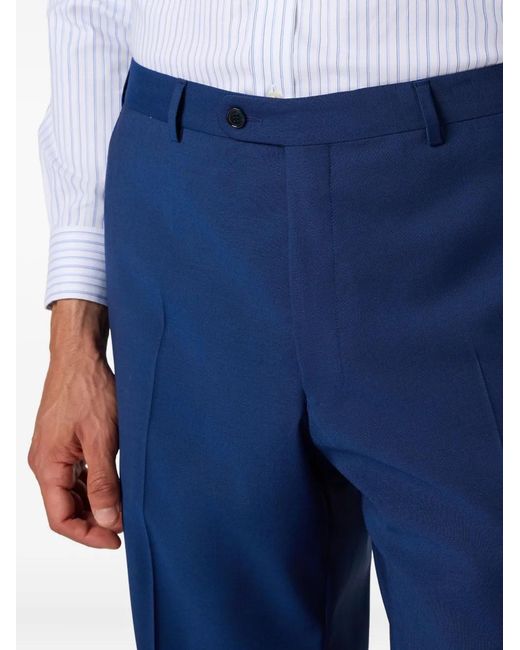 Brooks Brothers Blue Virgin-Wool Trousers for men