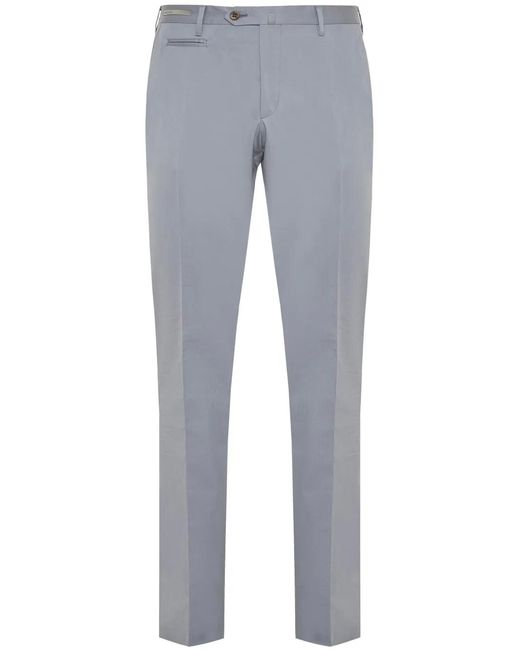 Corneliani Gray Pressed-Crease Tapered Trousers for men