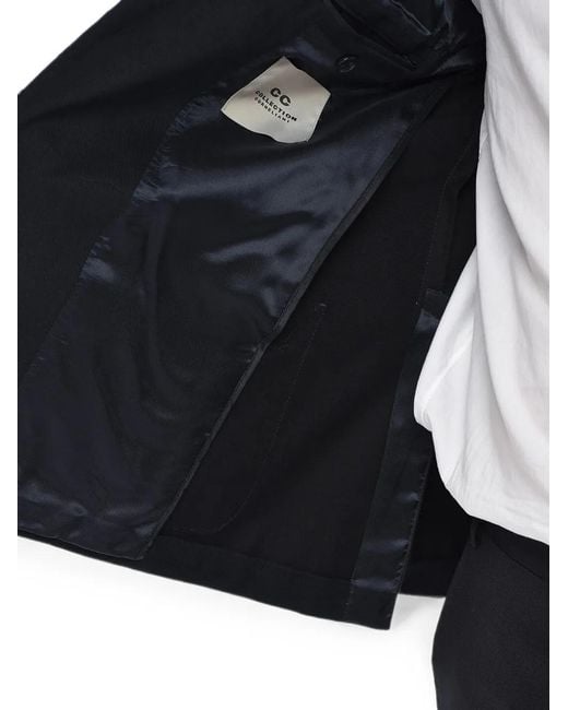 Corneliani Blue Cc Collection Patch-Pocket Single-Breasted Blazer for men